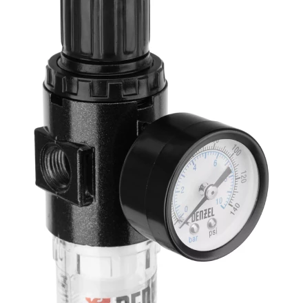 Фильтр-регулятор Denzel FR1500, 10 бар, 1500 л/мин, 1/4&quot;, 57459 купить в Кургане