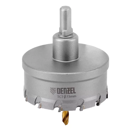 Коронка по металлу твердосплавная, 73 мм Denzel 724021 купить в Кургане
