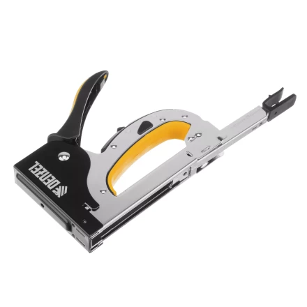 Степлер мебельный Denzel 40211, стальной корпус, быстрая загрузка, регул. силы удара, тип 53, 4-14 мм купить в Кургане