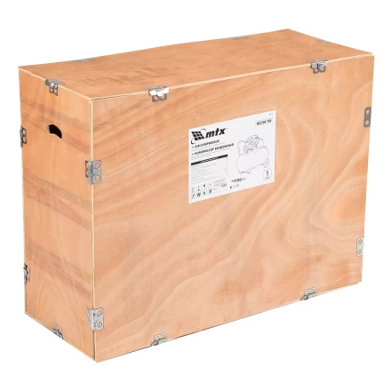 Компрессор воздушный MTX КК-2200/100, 2,2 кВт, 350 л/мин, 100 л, прямой привод, масляный купить в Кургане