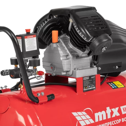 Компрессор воздушный MTX КК-2200/100, 2,2 кВт, 350 л/мин, 100 л, прямой привод, масляный купить в Кургане