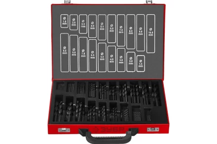 ЗУБР 170 шт, (1-10 мм), сталь Р4М2, класс В, мет.бокс, по металлу (29605-H170) купить в Кургане