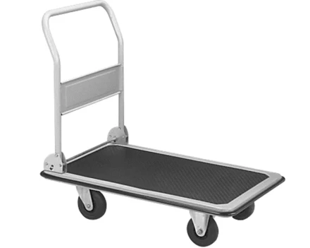 Тележка платформенная 800 кг TOR PH800 (1020х620) со складной ручкой (пластиковые колеса 125 мм) 1024685 купить в Кургане