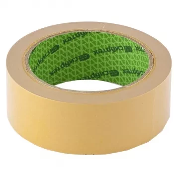 Лента клейкая двусторонняя 38 мм х 5 м на тканевой основе Сибртех 88710 купить в Кургане