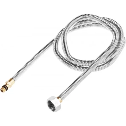 Подводка ЗУБР "ЭКСПЕРТ" сильфонная из нержавеющей стали, для смесителя, укороченная, г/ш (гайка-штуцер), 1/2", 1,2м 51012-120 купить в Кургане