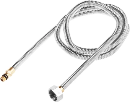 Подводка ЗУБР "ЭКСПЕРТ" сильфонная из нержавеющей стали, для смесителя, укороченная, г/ш (гайка-штуцер), 1/2", 1,2м 51012-120 купить в Кургане