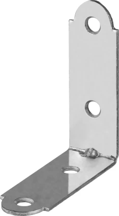 ЗУБР УМ-1.5, 50 x 50 x 17 x 1.5 мм, белый цинк, узкий мебельный уголок (31032-50) купить в Кургане