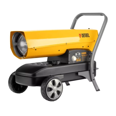 Дизельная тепловая пушка DHG-45i, 45 кВт, 1000 м3/ч, прямой нагрев, электронный термостат Denzel 96485 купить в Кургане