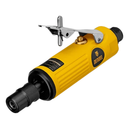 Пневмошлифмашина прямая Denzel 57464 PGS25000, 25000 об/мин, 10 шлиф. камней, цанга - 3, 6 мм, 113 л/мин купить в Кургане