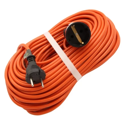 Удлинитель-шнур силовой Сибртех 30 м, 6А, тип УХз6, ПВС, 1 розетка без заземления 95813 купить в Кургане