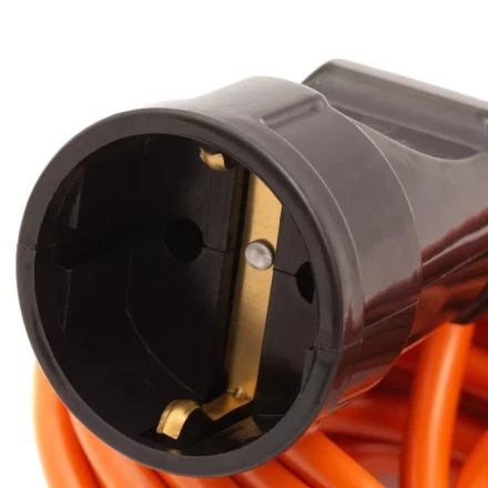 Удлинитель-шнур силовой Сибртех 30 м, 6А, тип УХз6, ПВС, 1 розетка без заземления 95813 купить в Кургане