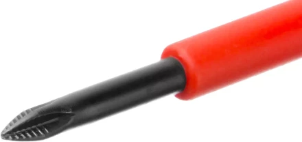 Отвертка KRAFTOOL, высоковольтная, Cr-Mo-V стержень, двухкомпонент. маслобензостойкая рукоятка, PH №0, 60мм 250084-0-060 купить в Кургане