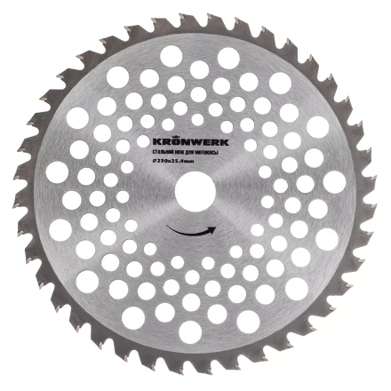 Нож для триммера 230х25,4, 40 зубьев Kronwerk 96343 купить в Кургане