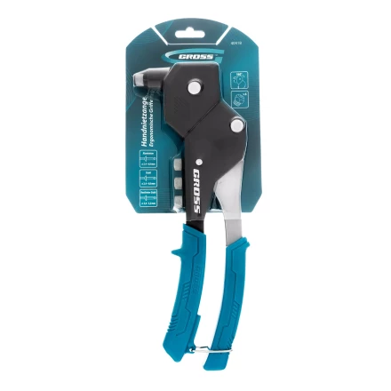 Заклепочник ручной Gross 40418, 290 мм, поворотный, 0-360, заклепки 2,4-3,2-4,0-4,8 мм купить в Кургане