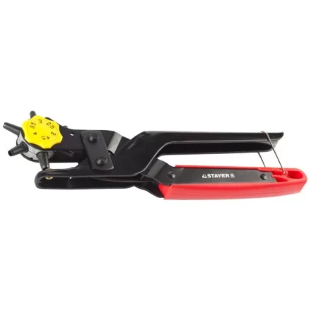 Дырокол STAYER &quot;PROFESSIONAL&quot; револьверный для кожи, усиленный, 6-в-1, 2-4,5мм 22943_z01 купить в Кургане