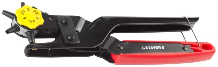 Дырокол STAYER &quot;PROFESSIONAL&quot; револьверный для кожи, усиленный, 6-в-1, 2-4,5мм 22943_z01 купить в Кургане