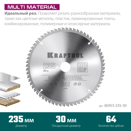 Диск пильный Multi Material, повышенный ресурс 36953-235-30 купить в Кургане