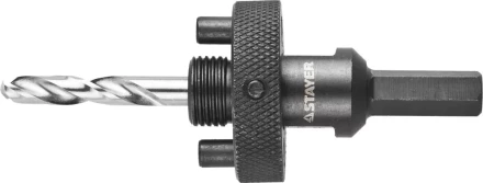 Державка STAYER &quot;PROFESSIONAL&quot; с пружинный фиксатором для коронок 32-200мм, быстросъёмная, шестигранным хвостовиком, резьба 5/8 29550 купить в Кургане