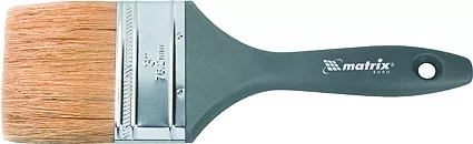 Кисть плоская "Евро" 4" натуральная щетина пластмассовая ручка  MATRIX 83067 купить в Кургане