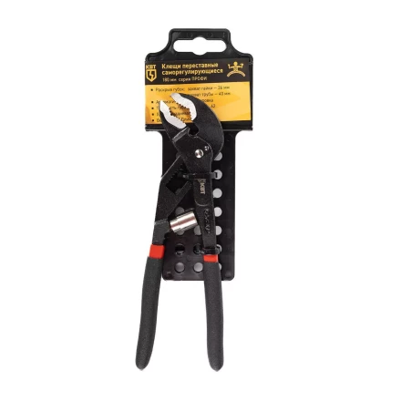 Клещи переставные саморегулирующиеся КВТ 180 мм с автоматической установкой (92361) купить в Кургане