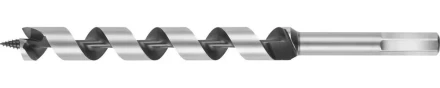 Сверло по дереву, спираль Левиса, HEX хвостовик, URAGAN 29465-235-18, d=18х235мм 29465-235-18 купить в Кургане