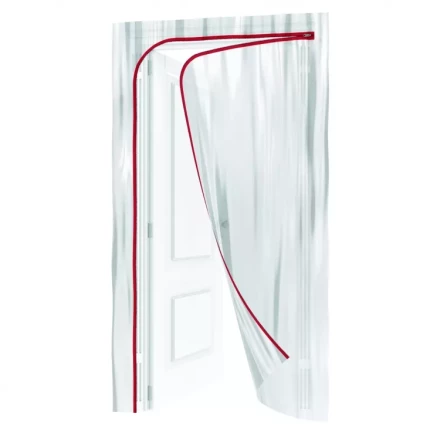 Пленочная дверь на молнии типа L 220x120cm с малярной лентой 2,5смх10м Matrix 88758 купить в Кургане