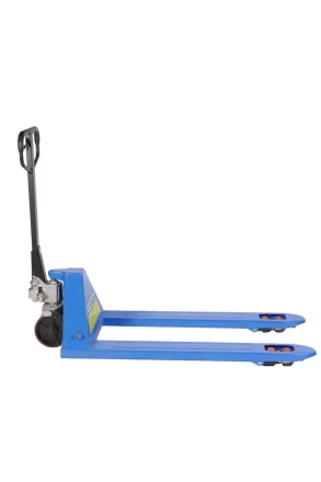 Тележка гидравлическая широковильная 2500 кг 1220х685 мм полиуретановые колеса TOR RHP(BF) PRO 1010177 купить в Кургане