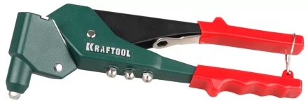 Заклепочник поворотный 360°, KRAFTOOL &quot;RX-7&quot; 31176, для заклёпок d=2,4-4,8 мм - алюминий и сталь, d=2,4-4,0 - нерж сталь, литой корпус 31176 купить в Кургане