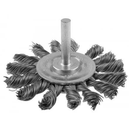 ЗУБР &quot;ПРОФЕССИОНАЛ&quot;. Щетка дисковая для дрели, жгутированная стальная проволока 0,5мм, 75мм 3522-075_z02 купить в Кургане