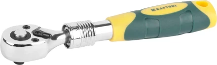 Трещотка для торцовых головок KRAFTOOL &quot;PRO&quot;, телескопическая, Сr-V сталь, 72 зубца, 1/4&quot; 27798-1/4 купить в Кургане