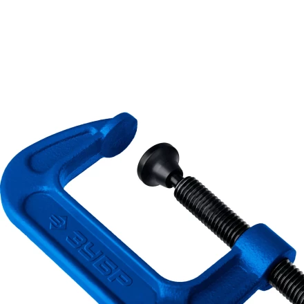 ЗУБР ПCС-50, 50 мм, чугунная струбцина тип С (G-образная), Профессионал (32245-050) купить в Кургане