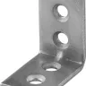 ЗУБР УМ-1.5, 25 x 25 x 17 x 1.5 мм, белый цинк, узкий мебельный уголок (31032-25) купить в Кургане