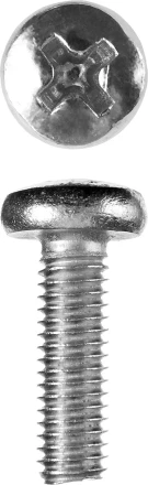 Винт ЗУБР &quot;МАСТЕР&quot; DIN 7985, класс прочности 4.8, оцинкованный, M6x20мм, 5кг 303150-06-020 купить в Кургане
