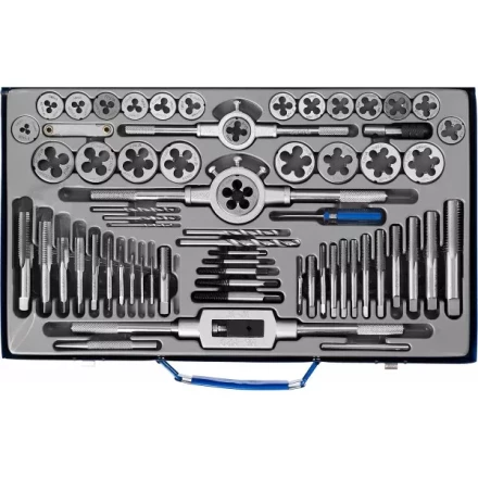 Набор метчиков и плашек ЗУБР &quot;ПРОФЕССИОНАЛ&quot;, сталь Р6М5, 65 предметов 28110-H65 купить в Кургане