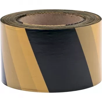 Лента сигнальная 50 мм х 200 м черно-желтая СИБРТЕХ/Россия 89033 купить в Кургане