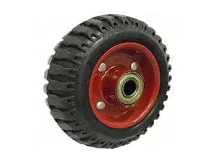 Колесо литое резиновое 200 мм PF200 с протектором и кронштейном 1031463 купить в Кургане