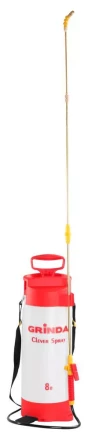 Опрыскиватель GRINDA садовый &quot;Clever Spray&quot;, 8 л, с латунным  телескоп. удлинителем и упорами для ног 8-425158_z01 купить в Кургане
