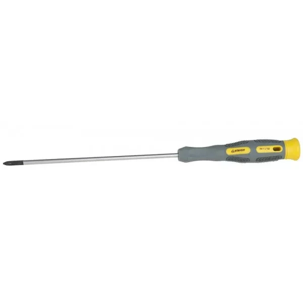 Отвертка STAYER "PRECISION" MAX-GRIP для точн работ, Cr-V, намагн, PH №1x150мм 25826-1-150 G купить в Кургане
