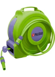 Катушка с поливочным шлангом 20 м, автоматическая, диаметр штуцера 1/2" PALISAD 67407
