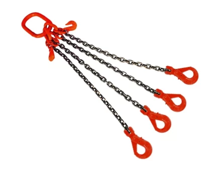 Строп цепной TOR 4СЦ г/п 6,7 т 2,0 м с укорачивающими и самозакрывающимися крюками 1016812 купить в Кургане