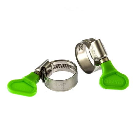 Хомуты металлические червячные 16-25 мм ширина 12 мм W4 с ключом 2 шт Сибртех 476503 купить в Кургане