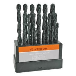 Набор сверл по мет 1,0-13,0 мм 25 шт Кратон 1 05 01 008