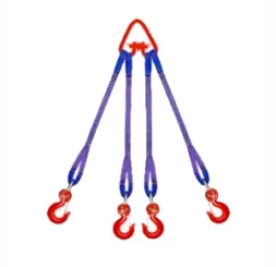 Строп текстильный четырехветвевой 4СТ 5 т  L=7 м  SF6 50 мм Звено РТ- 3