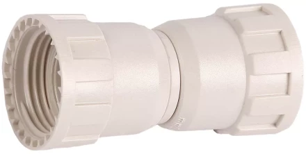 Соединитель ЗУБР "ШиреФит" "накидная гайка - накидная гайка", 20мм 51496-20 купить в Кургане