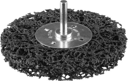 ЗУБР &quot;ПРОФЕССИОНАЛ&quot;. Щетка дисковая для дрели, нейлоновая проволока с абразивным покрытием, с открытой агрессивной структурой, 100мм 35162-100_z01 купить в Кургане