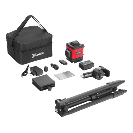 Лазерный уровень м-призм. ML 360-3 Pro SET, 30 м, акк. Li 3000 мАч, состоит из 2 частей// MTX 350835 купить в Кургане