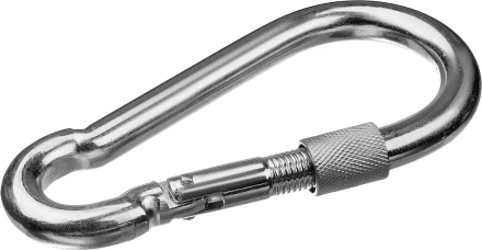 ЗУБР DIN 5299D, 4 мм, 1 шт, карабин с предохранительной гайкой (304556-04) купить в Кургане