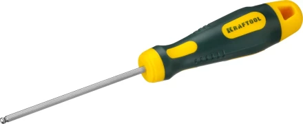 Отвертка KRAFTOOL, Cr-Mo-V сталь, двухкомпонентная противоскользящая рукоятка, HEX, №3x75мм 250075-3-075 купить в Кургане