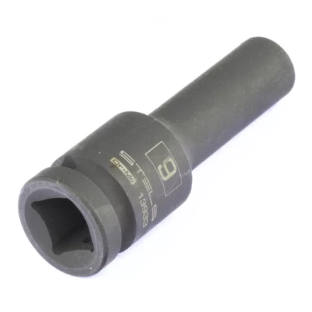 Головка ударная удлиненная шестигранная 9 мм 1/2&quot; CrMo  Stels 13933 купить в Кургане