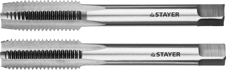 Комплект метчиков STAYER "MASTER", сталь 9ХС, М12х1,75, 2 шт 28025-12-1.75-H2 купить в Кургане